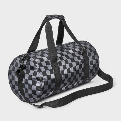 Boys' Checkered Duffel Bag - Cat & Jack Black