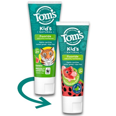 Tom's of Maine Watermelon Wiggle Kids Toothpaste with Fluoride - 5.1oz