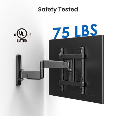 ErgoAV Medium Motion TV Wall Mount 32"- 65" TVs: Swivel Extendable Full Motion Steel (LOCAL PICKUP ONLY)