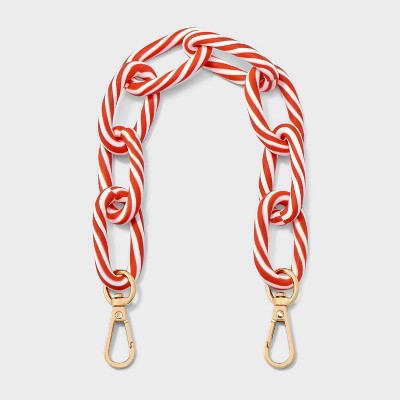 Candy Cane Accessory Wristlet/Phone Strap - A New Day Red/White
