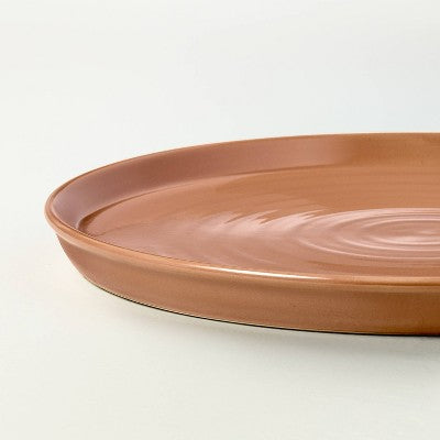 10" Flared Brim Stoneware Dinner Plate Cosmic Rust - Hearth & Hand with Magnolia
