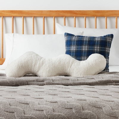 Squiggle Decorative Throw Pillow Ivory - Room Essentials (LOCAL PICKUP ONLY)