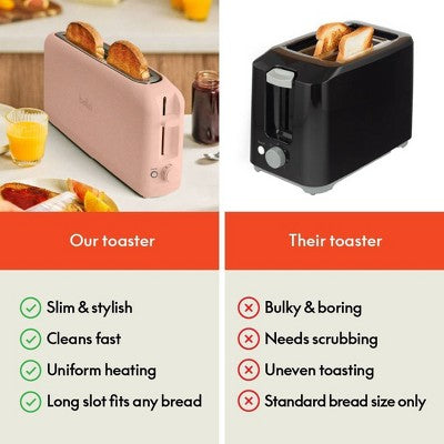 bella 2-Slice Slim Toaster Blossom