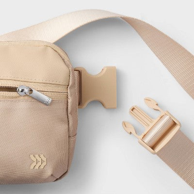 Belt Fanny Pack Cream - All In Motion: Adjustable Strap, Solid Pattern