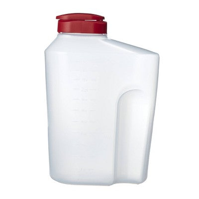 GoodCook Plastic Beverage Dispenser Bottle - 3 Quart - Red: Portable Beverage Server