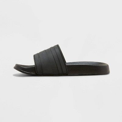 Kids' Unisex Nikko Sport Slide Sandals - Cat & Jack Black Small