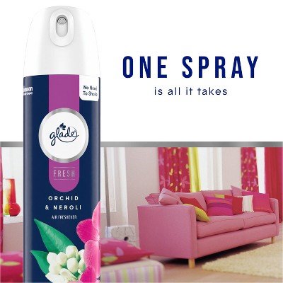 Glade Fresh Aerosol Room Air Freshener - Orchid & Neroli - 8oz