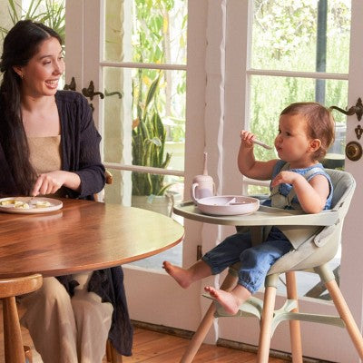 Lalo 2pk Silicone Baby Spoons - Oatmeal