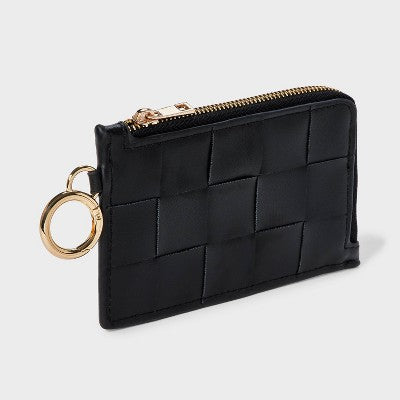 L-Zip Card Case - A New Day Black/Woven