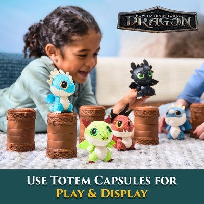DreamWorks Dragons How to Train Your Dragon, Mini Surprise Dragons Plush Toys, 3" Mystery Dragon Plushies (Unbox 1 of 5 Styles)