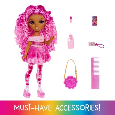 Rainbow High Sparkle and Shine Leilani with Magic Bubbles in Legs, Pink Hair 11" Fashion Doll