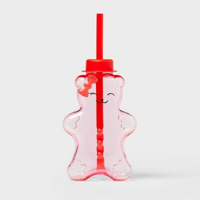 Kids' 13oz Figural Gingerbread Tumbler Pink - Pillowfort