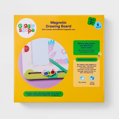 Magnetic Drawing Board - Gigglescape: Preschool Creativity & Fine Motor Skills, Ages 2+