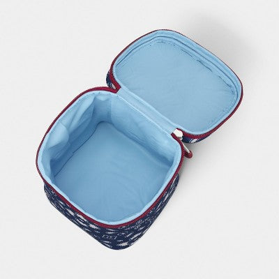 4 Cans/3.1 qt Soft Sided Personal Cooler Blue Bandana Print - Sun Squad