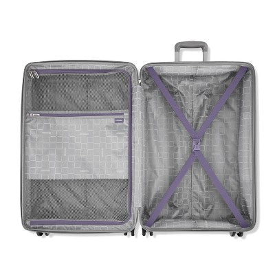 American Tourister Checkered 2.0 Hardside Large Spinner Wheels Suitcase - Purple Haze