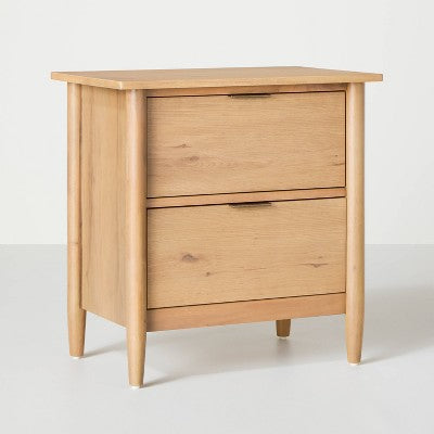 Wood Nightstands with Drawers White Oak/Natural - Hearth & Hand with Magnolia (LOCAL PICKUP ONLY)