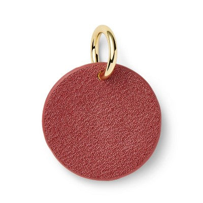 "J" Initial Collar Tag - Rust Red - The Cuddle Collab