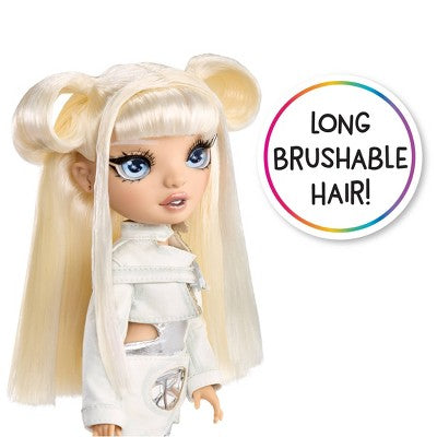Rainbow High Sparkle and Shine Whitney with Magic Bubbles in Legs White Hair 11"