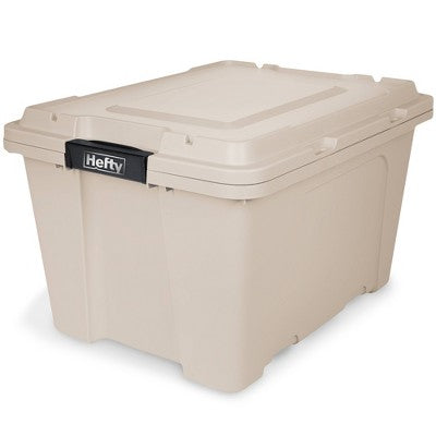 Hefty MAX PRO Storage Tote 18 Gallon - Stone (LOCAL PICKUP ONLY)