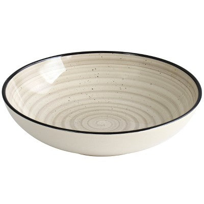 Elama Gia 18 Piece Round Stoneware Dinnerware Set in Cream MISSING 6 (LOCAL PICKUP ONLY)
