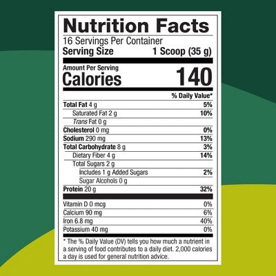 Purely Inspired Organic Plant-Based Protein Powder French Vanilla 20g Protein 1.25 lbs