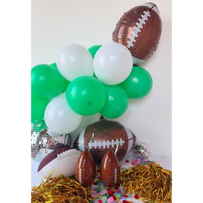 Packed Party Balloon Garland with 2 Mylar Footballs