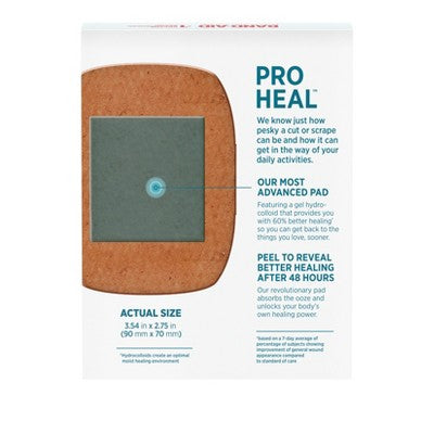 Band-Aid Brand Pro Heal Bandages + Hydrocolloid Pads - Extra Large - 5 ct