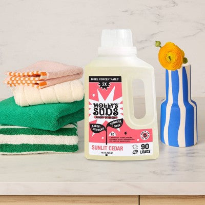 Molly's Suds Liquid Laundry Detergents 90 Loads - Sunlit Cedar - 46 fl oz