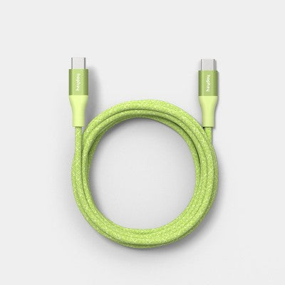 6' USB-C to USB-C Fast Charging Braided Cable - heyday Lime Zest