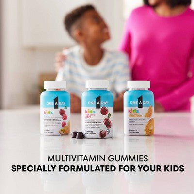 One A Day Kids' Multivitamin Gummies with Vitamin C, Immune Support - Assorted Fruit Flavors - 60ct