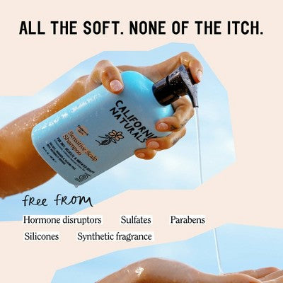 California Naturals Sensitive Scalp Shampoo - 16.5 fl oz: Paraben-Free, Sulfate-Free, Vegan, Contains Aloe