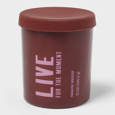 Live Paradise Hibiscus Jar Candle 12oz - Room Essentials