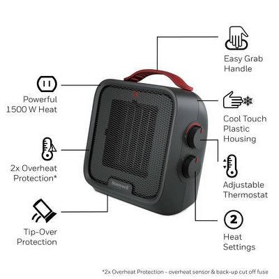 Honeywell Uber Heat 5 Ceramic Heater Black