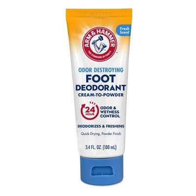 Arm & Hammer Odor Destroying Foot Deodorant Cream-to-Powder - 3.4 fl oz