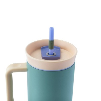 Owala 40oz Straw Stainless Steel Tumbler - Misty Meadows: Insulated, BPA-Free, Vacuum-Insulated