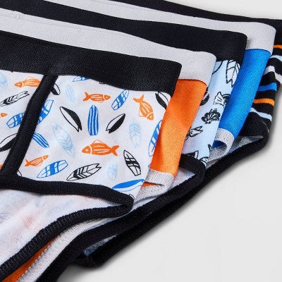 Boys' 7pk 'Surf' Briefs - Cat & Jack Orange M