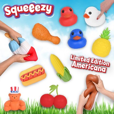 Sunny Days Squeeezy Red Duck Fidget Toy