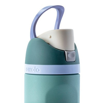 Owala 16oz Kids' FreeSip Stainless Steel Water Bottle - Misty Meadow