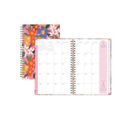 Rhi James for Blue Sky Weekly/Monthly Planner 15 Month Wirebound 5"x8" Textured Paper Hardcover - Ava Floral