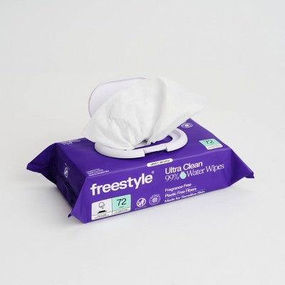 Freestyle 99% Water Baby Wipes, Fragrance Free for Sensitive Skin, Unscented - Flip Top Pouch Packs - 216ct