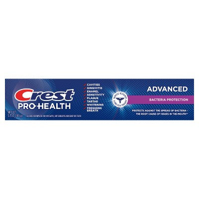 Crest Pro-Health Advanced Bacteria Protection Fluoride Toothpaste Mint - 5.1oz