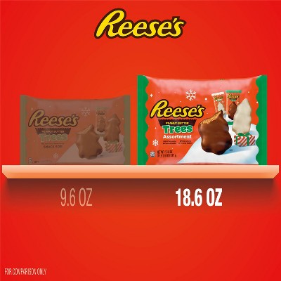 Reese's Christmas Assorted Milk Chocolate and White Creme Peanut Butter Trees Candy - 18.6oz