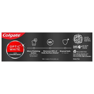 Colgate Optic White with Charcoal - 4.2oz