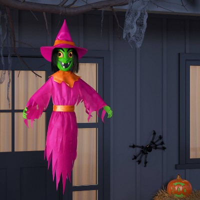 42" Light and Sound Witch Ghoul Halloween Decorative Prop - Hyde and EEK! Boutique