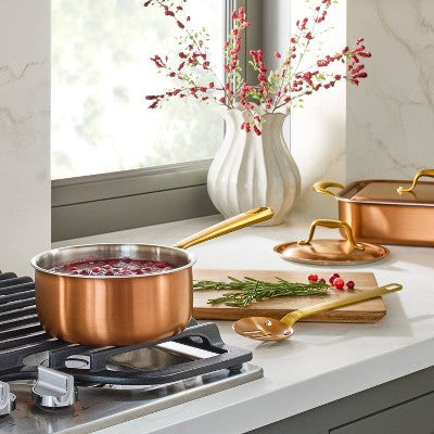 Copper Spoon with PVD Gold Handle - Hearth & Hand with Magnolia