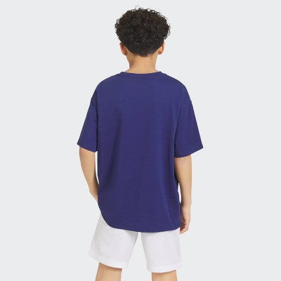 Champion Boys' Oversized Mesh Panel T-Shirt - Dark Blue L