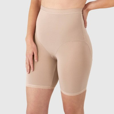 Maidenform Women's Shapewear  2pk Firm Shaping Black/Nude S: