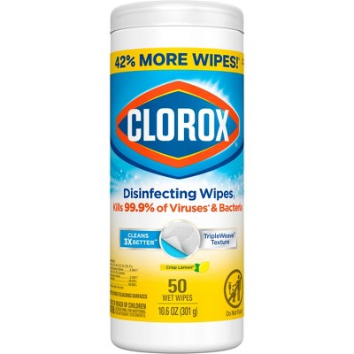 Clorox Lemon Disinfecting Wipes - 50ct