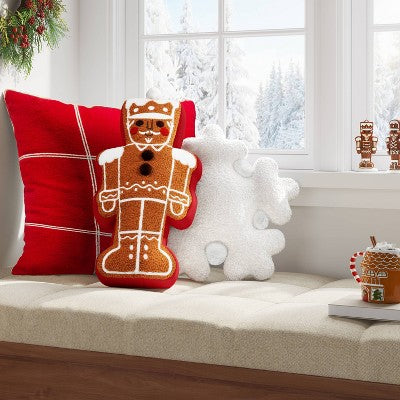 Christmas Gingerbread Nutcracker Pillow - Wondershop