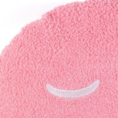 Yoobi SmileyWorld 16"x16" Round Tufted Smiley Face Throw Pillow Pink